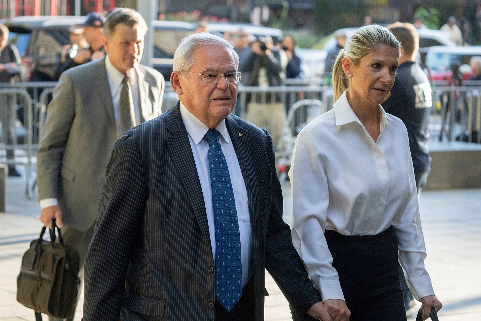 NJ Sen. Bob Menendez reveals his wife has breast cancer amid
corruption trial