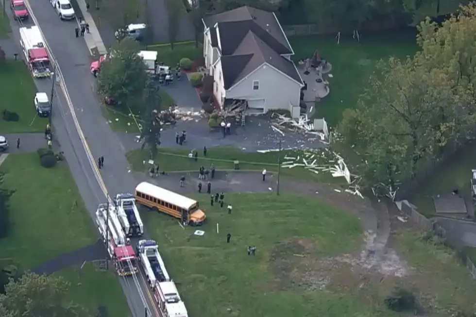 House stuck by a school bus on Rahway Road in Edison 10/18/23