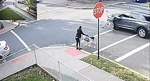 SUV blows through NJ crosswalk, strikes boy crossing — WATCH