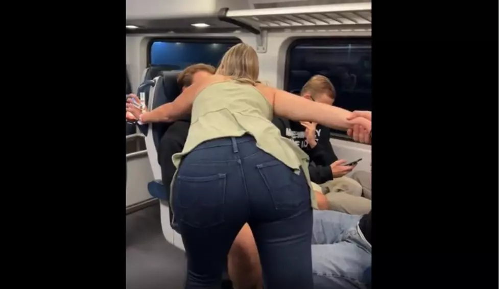 A woman identified as Brianna Pinnix shouts at German tourists on a New Jersey Transit train Reddit screengrab/s_y_s_t_e_m_i_c_