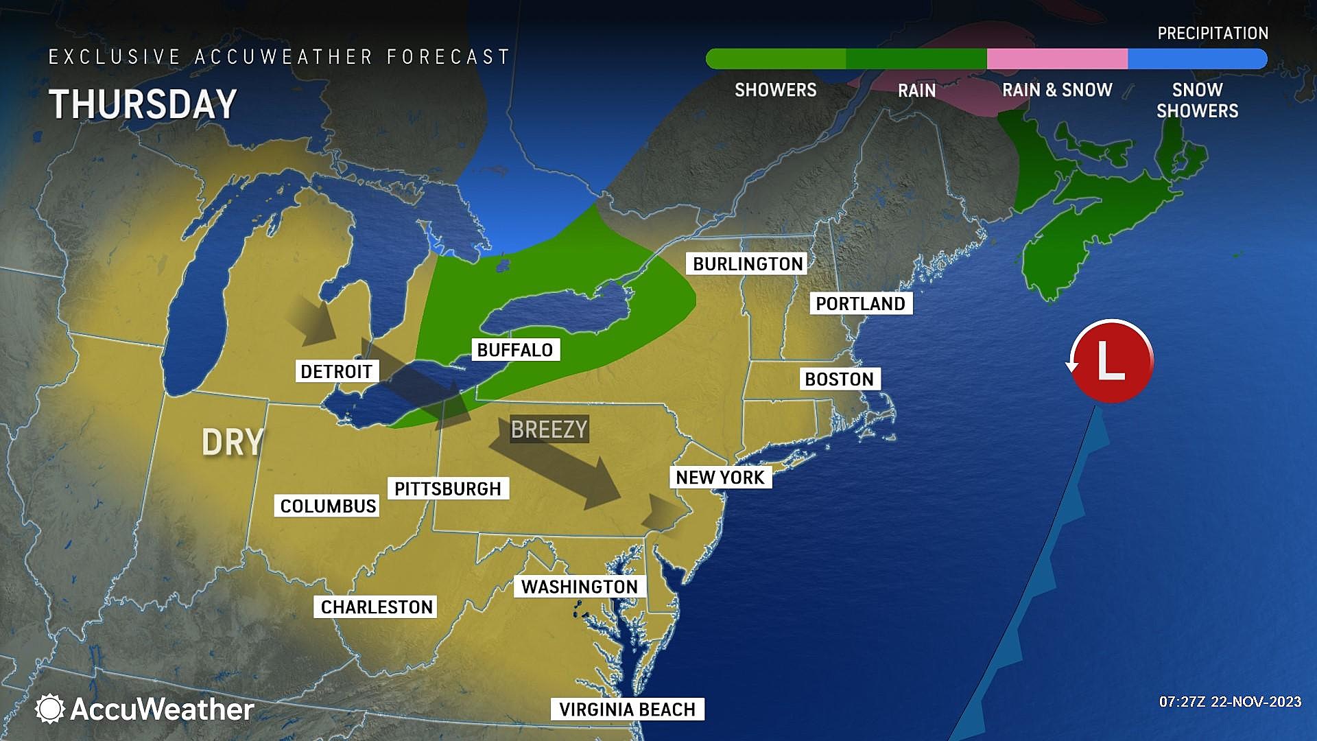 NJ Thanksgiving holiday weekend weather: Breezy, turning colder