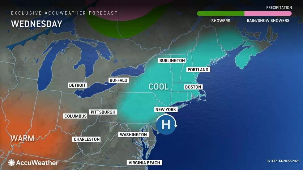 Wednesday will be the last cooler-than-normal day of the current stretch. (Accuweather)