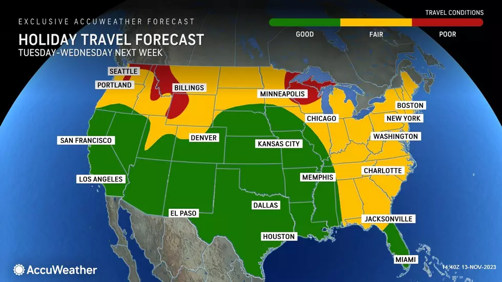 We will continue to monitor next week's holiday travel forecast closely. (Accuweather)
