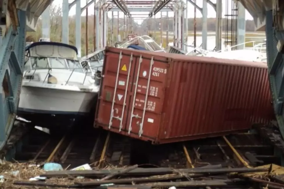 Damage on the Raritan River Drawbridge after Superstorm Sandy in 2012