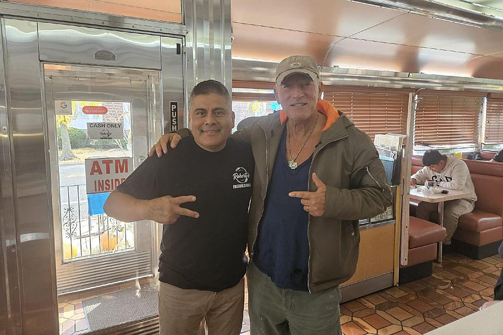 Bruce Springsteen returns home, making an appearance at a Freehold, NJ diner