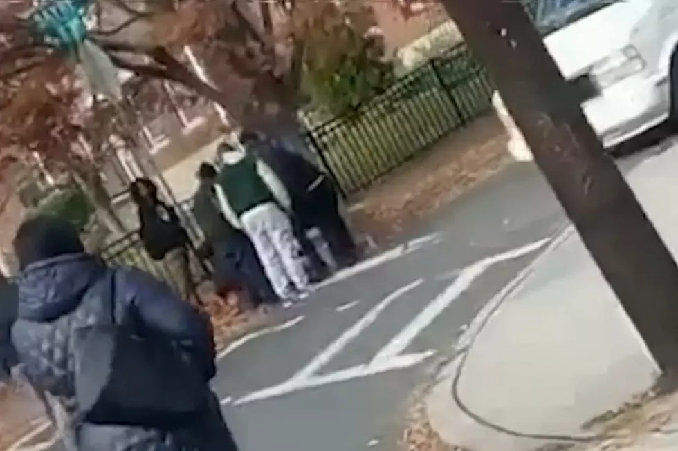 Students help a drive-by shooting victim 11/13/23 (NBC 4 New York)