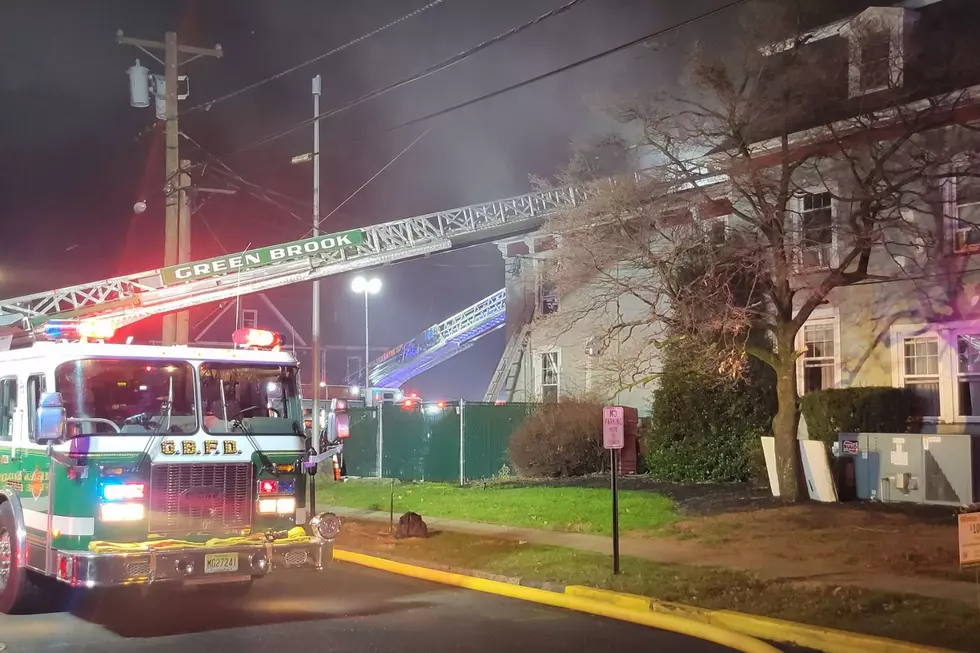 Firefighters at a fire at the Dunellen Hotel 12/3/23