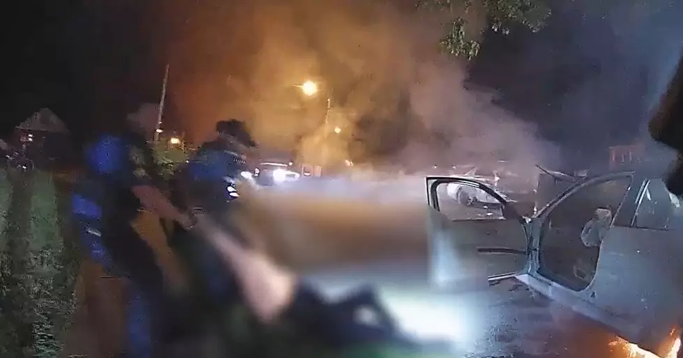 A crash between a police vehicle and a BMW driven by Long Branch Resident Altonia Williams resulted in the death of Williams' passenger Tracee Blount (Screenshot from footage released by Attorney General's Office)