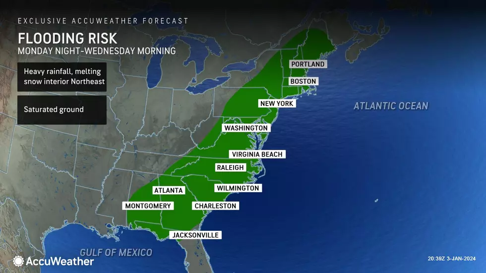 Flooding is a growing concern for our next storm system next week. (Accuweather)