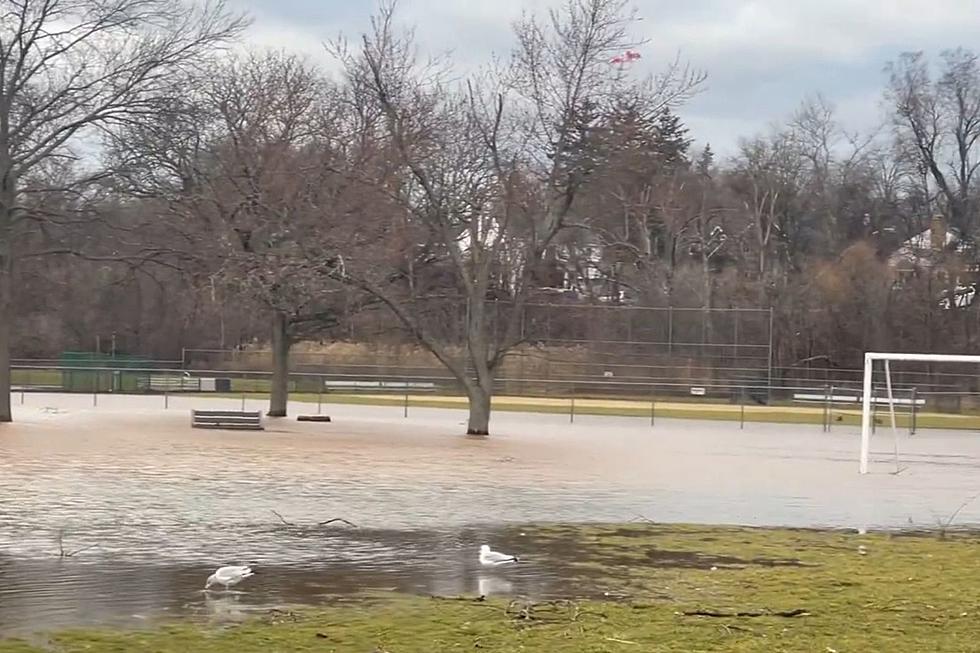 NJ flood waters slowly subside, power restoration nearly done