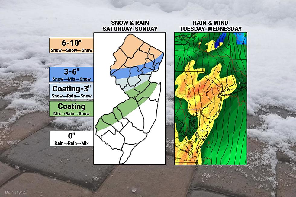 Snow and rain blast NJ this weekend, even bigger storm next week