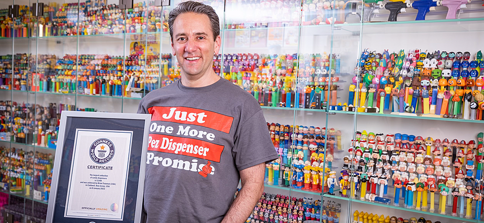 NJ man owns the world record for largest PEZ dispenser collection