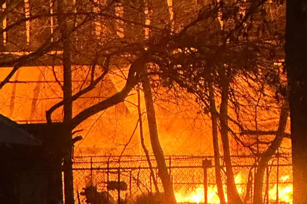 Fire inside a warehouse in North Brunswick