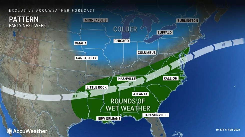 Next week's weather turns colder and more active again, with a storm system worth watching early next week. (Accuweather)