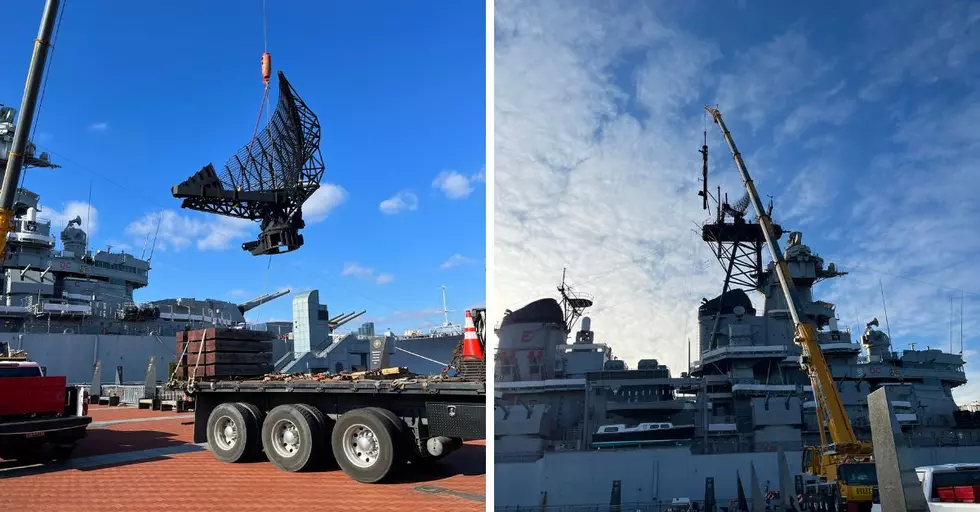 Work to prepare Battleship New Jersey for a departure from Camden for repairs (Battleship New Jersey)