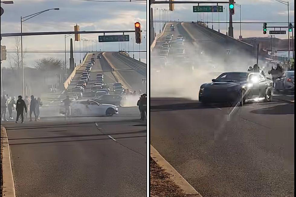 NJ cops react after cars doing donuts block traffic on highway bridge