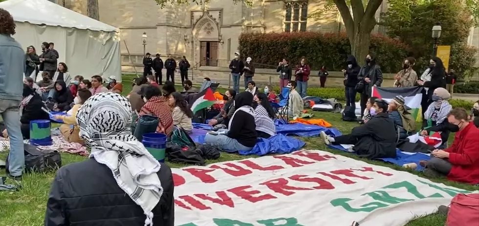 Police arrest protesters and NJ university bans them