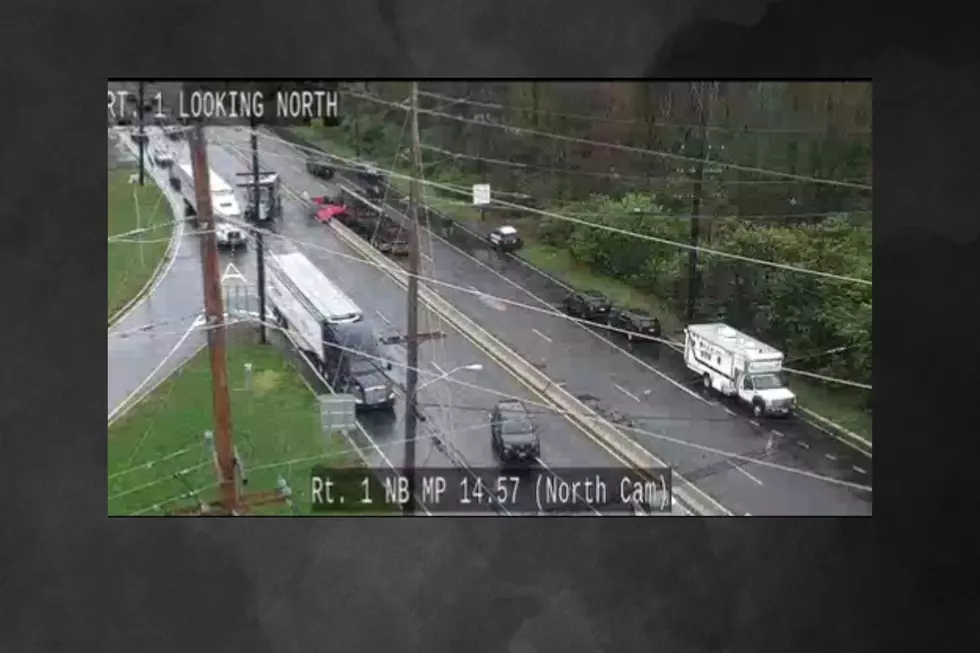 Crash scene on Route 1 in South Brunswick