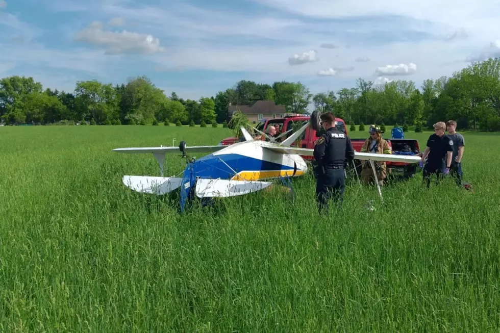 Small plane crash lands upside down in Hunterdon County