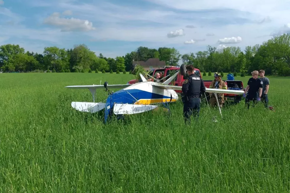 Small plane crash lands upside down in Hunterdon County, NJ