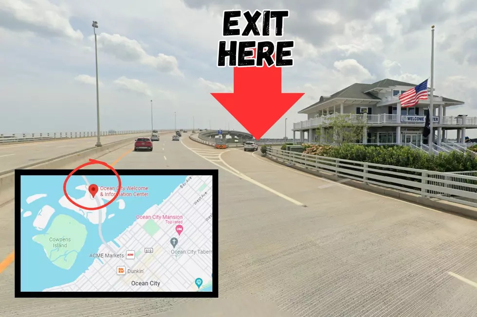 Welcome Center exit on the Route 52 Causeway in Ocean City. (Sergio Bichao/Townsquare Media)