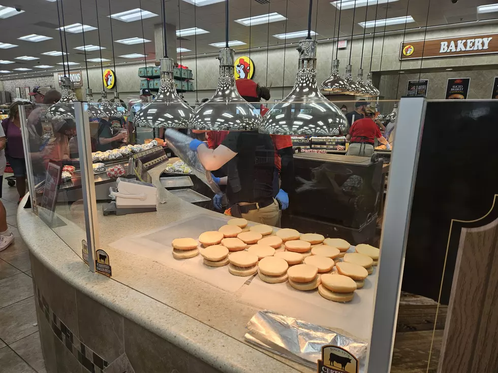 Making the brisket sandwiches at Buc-ee's (Jen Ursillo)