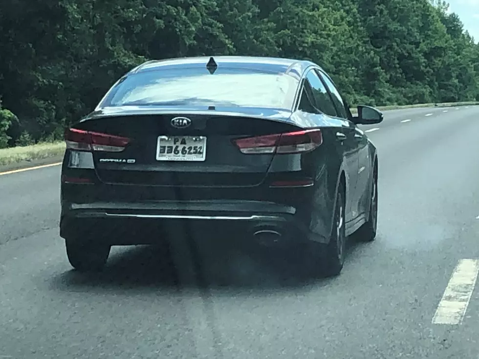 Homemade license plate in Pennsylvania. (Dennis Malloy/Townsquare Media NJ)