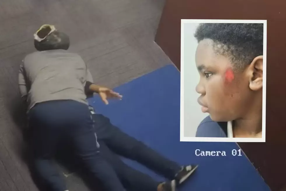 Zaire Smith being restrained 4/18/24 (PIX 11)