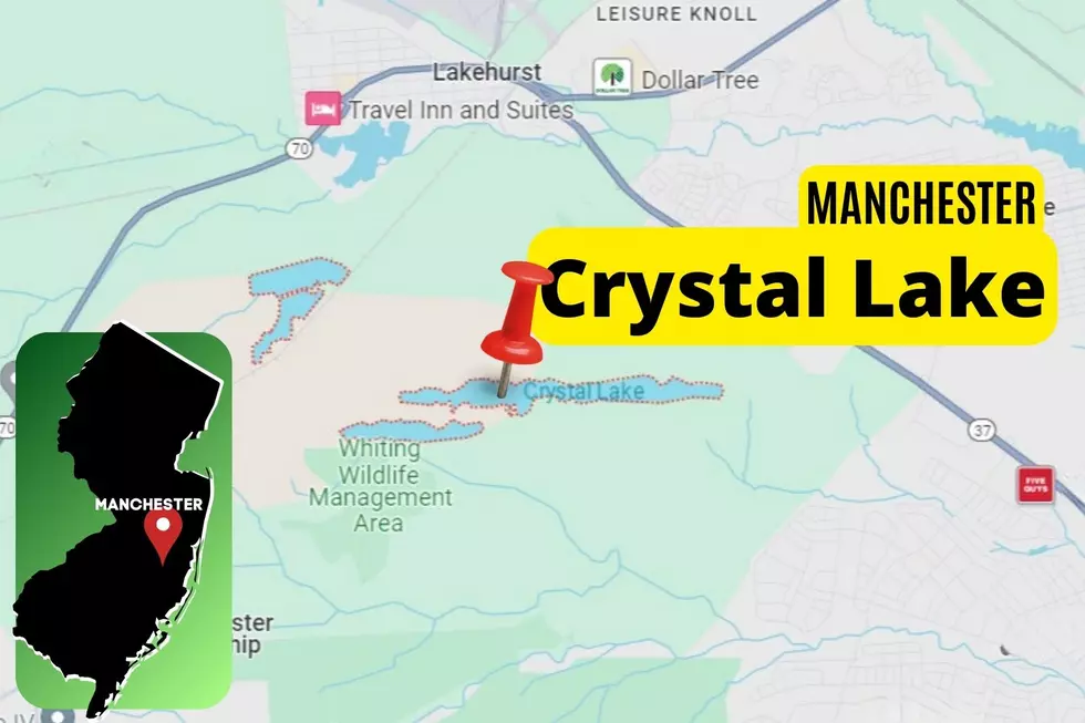 Map shows location of Crystal Lake on the Heritage Minerals Asarco Corporation property in Manchester