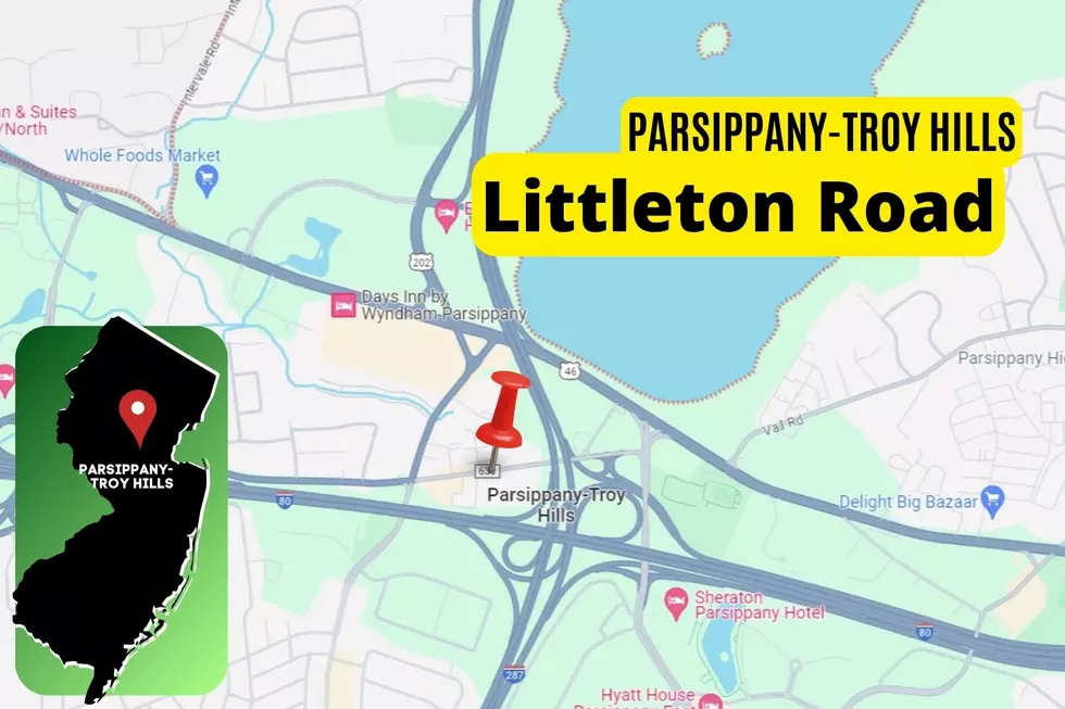 Map shows Littleton Road in Parsippany-Troy Hills