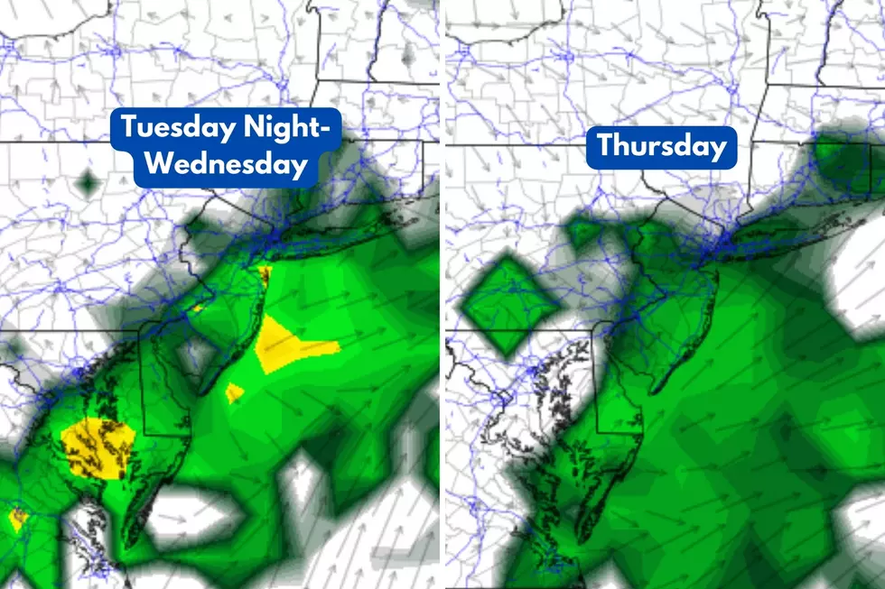 Tuesday NJ weather: 2 more big pushes of rain coming up