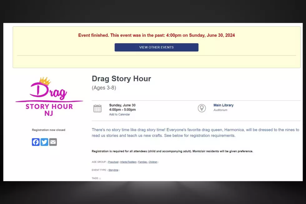 Screenshot of Drag Story Hour NJ event at the Montclair Public Library 6/30/24