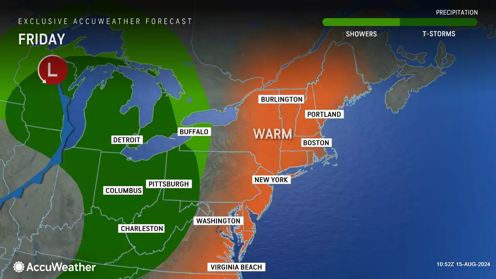 Friday could be the warmest day of the week, as temperatures surge well into the 80s (at least). (Accuweather)