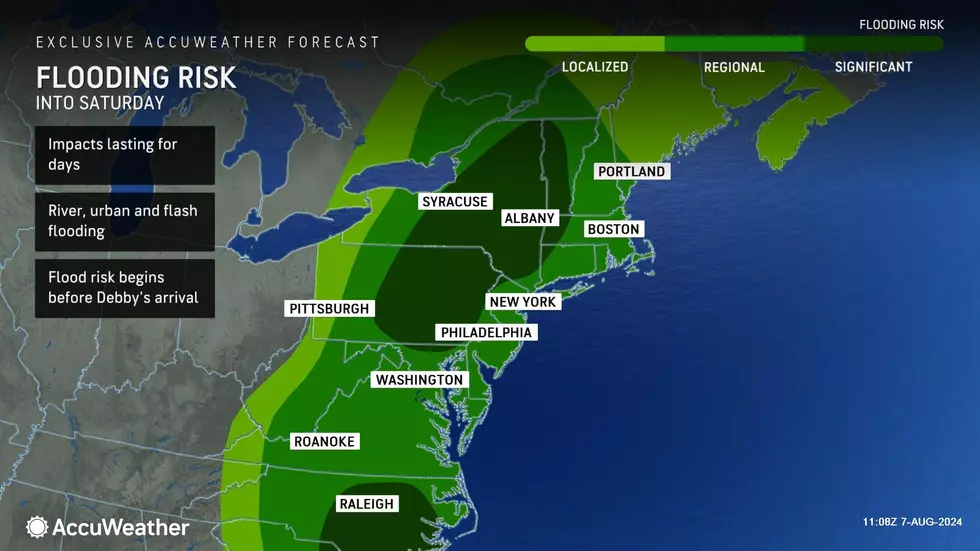 There is an increased risk of flooding in New Jersey through the rest of the week. But Pennsylvania and New York are in a far more precarious situation. (Accuweather)