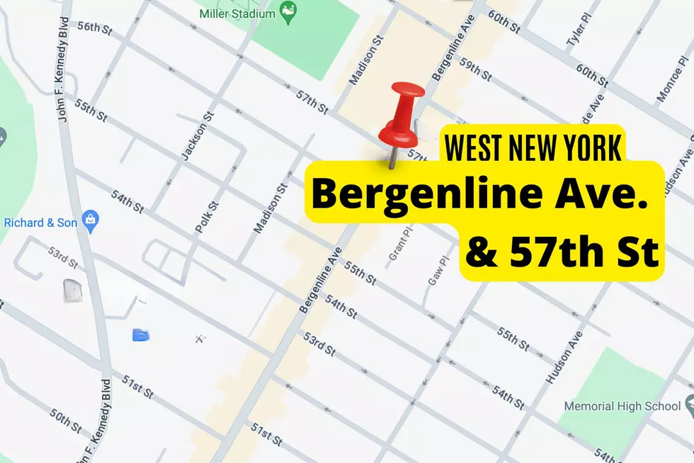 West New York site of crash (Google Maps, Canva) (2) hit and run stolen motorcycle