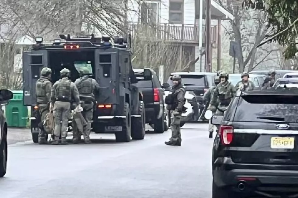 SWAT team members at a standoff in Montague May 2022 (Listener submitted)