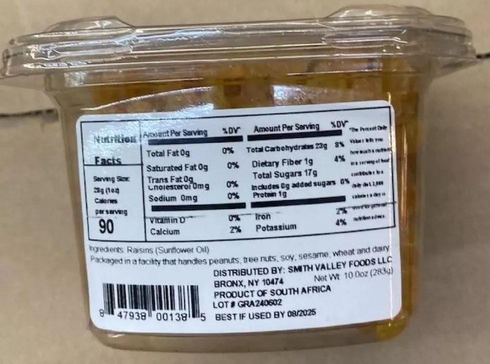 golden raisins August recall 2