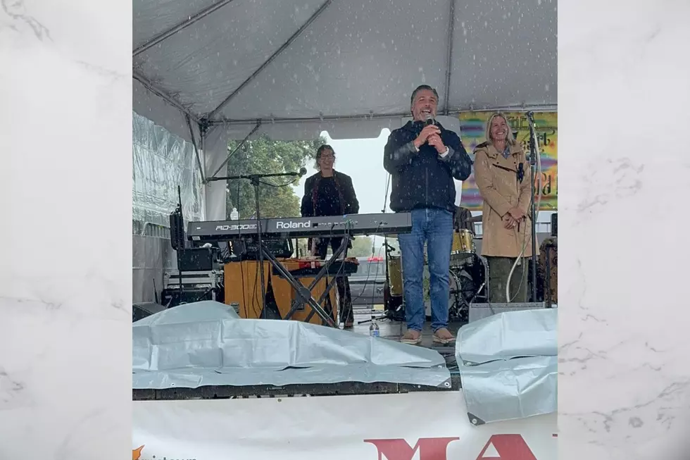 Bill Spadea on stage at the Festival on the Green in Morristown