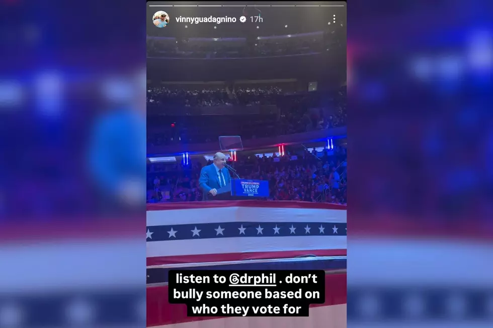 Dr Phil at MSG rally, Vinny Guadagnino via Instagram stories