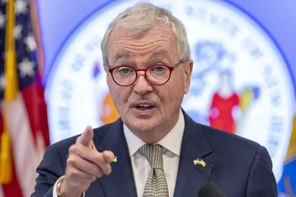 Menendez Bribery - New Jersey Gov. Phil Murphy speaks during a news conference to announce that George Helmy will take the U.S. Senate seat that will soon be vacated by Senator Bob Menendez, in Newark, New Jersey, Friday, Aug. 16, 2024. (AP Photo/Eduardo Munoz Alvarez)
