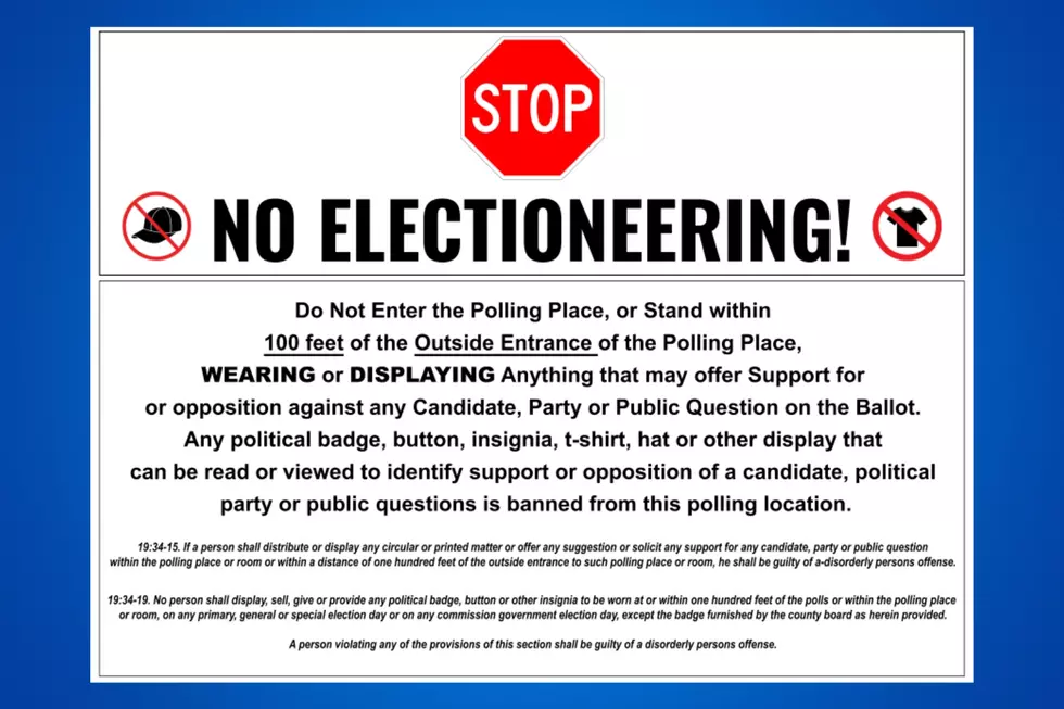 NJ electioneering poster (NJ Division of Elections)