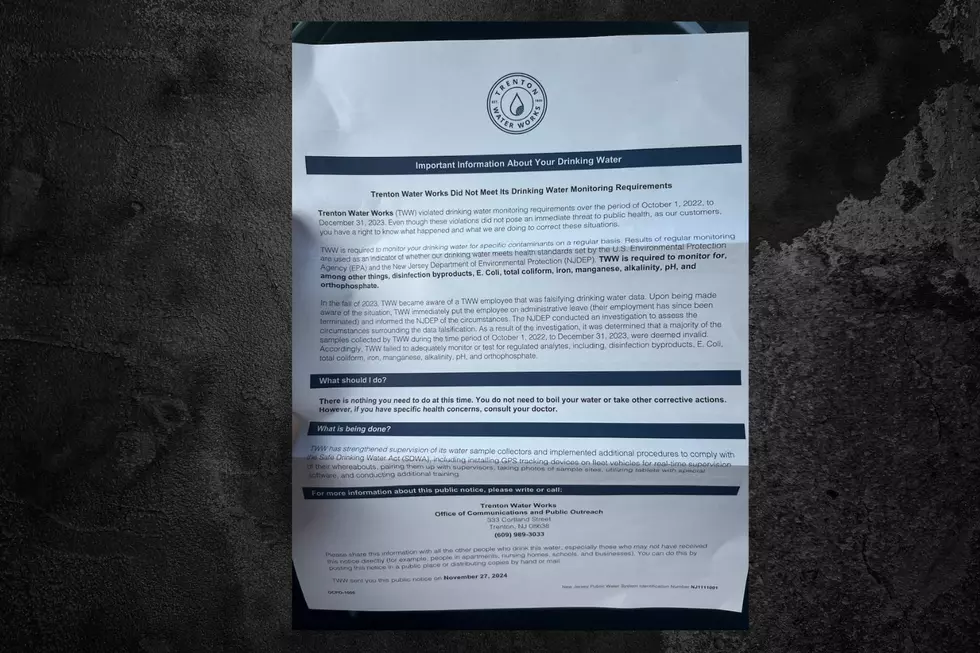 Letter sent to Trenton Water Works customers