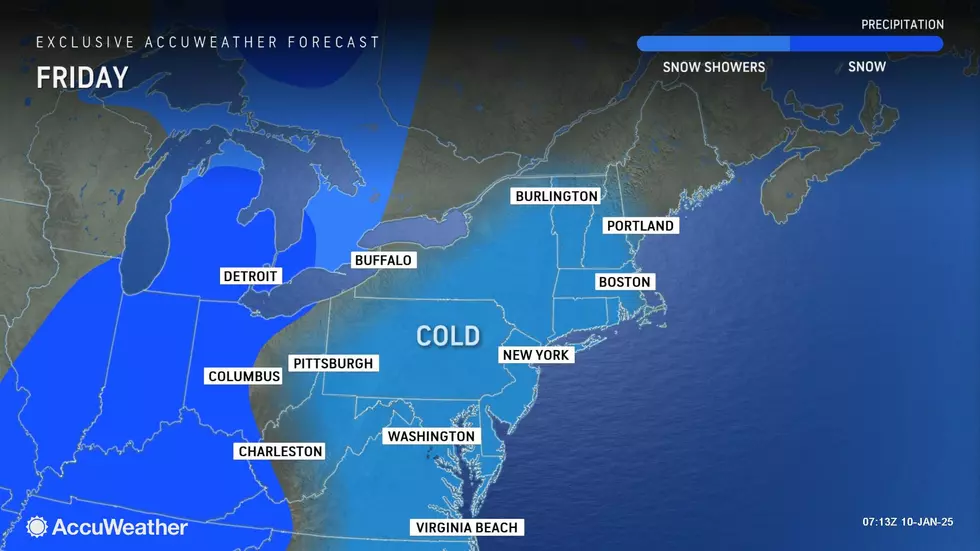 Friday will be chilly, but not nearly as cold and windy as previous days this week. (Accuweather)