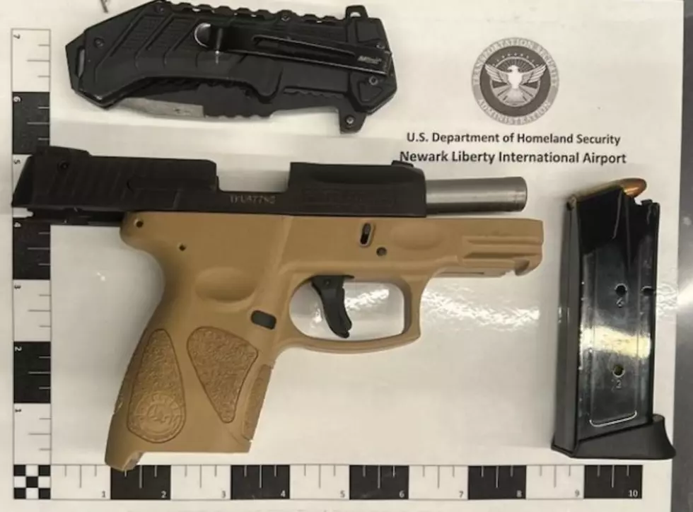 gun, knife at Newark checkpoint