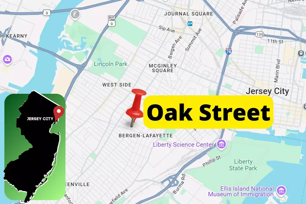 Oak Street in Jersey City (Google Maps/Canva)