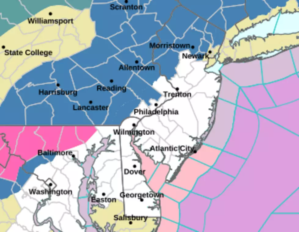 A Winter Storm Watch has been issued for 8 North Jersey counties. (NOAA / NWS)