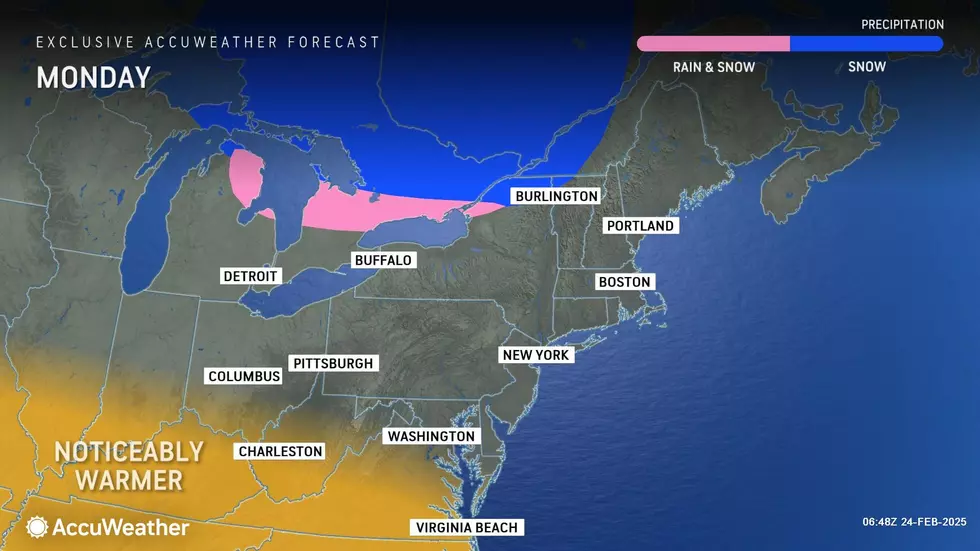 No complaints about Monday's weather. Not quite warm for New Jersey, but bright and mild. (Accuweather)