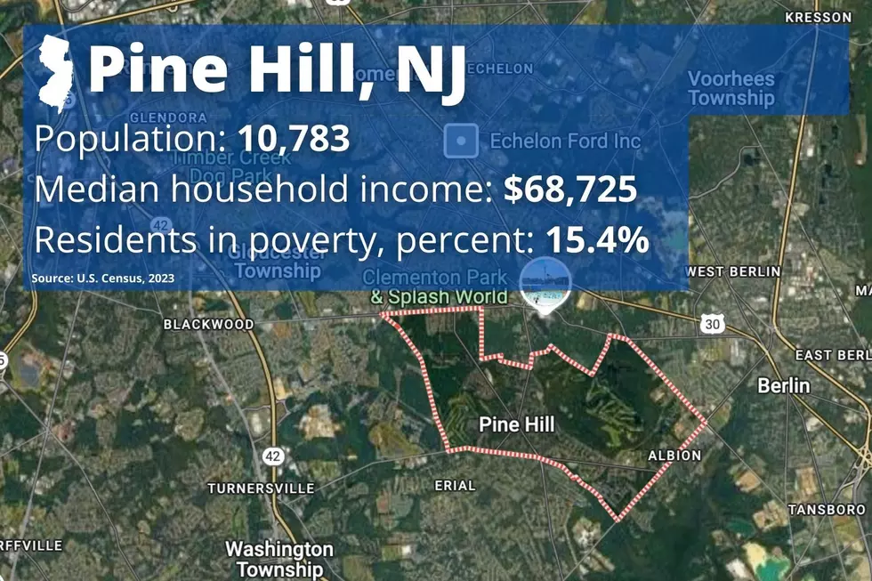 Pine Hill NJ (Google Maps, Canva, Townsquare Media Illustration)