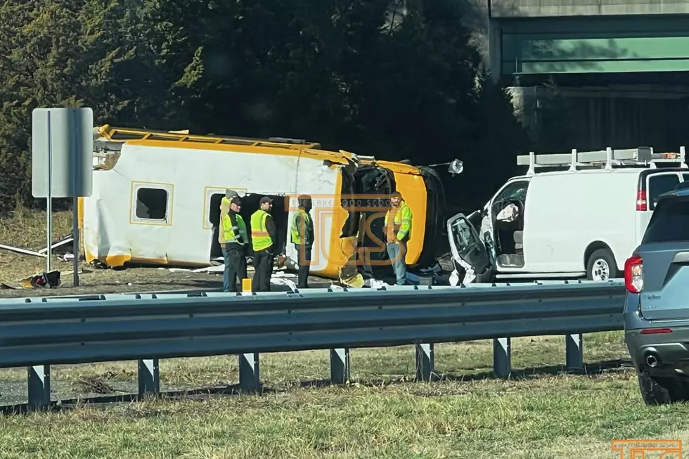 School bus involved in a crash on Route 138 east (Route 195) at Route 34 in Wall Township 3/27/25