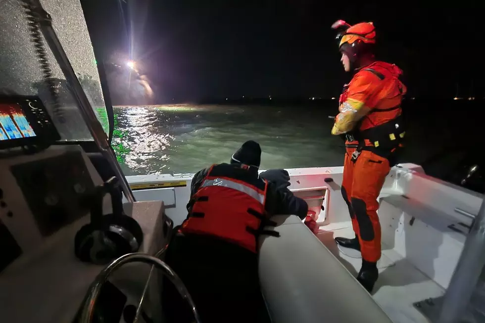 The U.S. Coast Guard rescued a 72 year old boater from the cold waters off Barnegat Bay (Sea Tow Central New Jersey via Facebook)